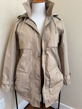 GAP Khaki Utility Jacket with Hood